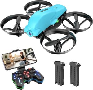 SIMREX X700 Drone with 720 HD Camera - WiFi FPV Live Video, 6-Axis RC Quadcopter, Altitude Hold & Headless Mode, Optical Flow Positioning, One Key Take Off/Land App Control with 360°Flip for Beginners — изображение 9