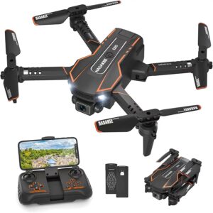AVIALOGIC Mini Drone - with Camera for Kids, Remote Control Helicopter Toys Gifts for Boys Girls, FPV RC Quadcopter with 1080P HD Live Video Camera, Altitude Hold, Gravity Control, 2 Batteries