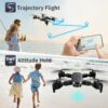 DRONEEYE 4DV12 Mini Drone - with Camera for Adults Kids,1080P Camera FPV Foldable RC Quadcopter,Drone for beginners,Altitude Hold, Headless Mode,3D Flips,App Control,Trajectory Flight,2 Batteries — изображение 7