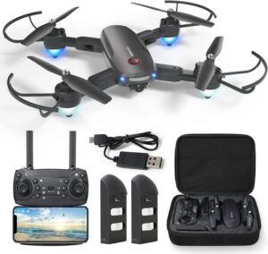 LOPOM X11 GPS Drone - with 4K CameranDual Camera 5G WiFi FPV Auto Return Follow Me Foldable Drone 40mins Flight Time Headless