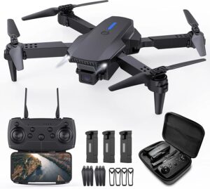 Hilldow D11 Drone - 1080P HD Mini Drone for Kids, FPV RC Quadcopter 30 Min Long Flight Time in 3 Batteries, 3D Flip, Outdoor Carrying Case, Gift for Girls/Boys/Teens