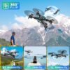 REDRIE JY02 Drone with Camera - Foldable Mini Drone for Adults and Kids with 1080P FPV Camera, Upgrade Altitude Hold, Gestures Selfie, Waypoint Fly, Headless Mode, 3D Flip, One Key Start, 3 Speed Mode, Circle Fly, 2 Batteries - Image 2