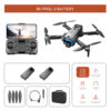 LS S8S Drone - 2.4G optical flow three-camera brushless drone with dual lens WIFI professional aerial photography drone — изображение 23