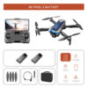 LS S8S Drone - 2.4G optical flow three-camera brushless drone with dual lens WIFI professional aerial photography drone — изображение 32