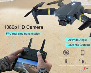 CHUBORY F89 Drone - Super Endurance Foldable Quadcopter Drone for Beginners – 40+ mins Flight Time,Wi-Fi FPV Drone with 120°Wide-Angle 1080P HD Camera,Optical Flow Positioning,Follow me,Dual Cameras Switch - Bild 7
