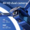 4DRC V13 Mini Drone - Wide Angle HD 4K 1080P Dual Camera WiFi Fpv RC Foldable Quadcopter Dron Gift Toys — изображение 15