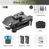 JINHENG K105 Max Drone - 4K HD Dual Camera With Obstacle Avoidance WiFi Fpv Foldable Quadcopter Toys For Children Hobbie - Bild 3