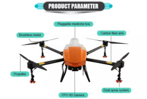 JTI M32S 16L Agriculture Drone - Carbon Fiber Frame 4 Axis Heavy Load 16kg Professional Agriculture Spray Drone UAV Flying UAV Drone Crop Sprayer — изображение 3