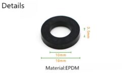 Nozzle Sealing Washers Rubber - 50PCS EPDM Seals Flat Gasket O-ring Grommet Sprayer Nozzle Sealing Washers Rubber Accessories for RC Plant Protection UAV Drone - Image 4