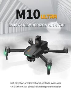 M10 Ultra Drone 4K HD Profesional GPS 3-Axis EIS Wifi Quadcopter 5KM Distance 800M Brushless Professional Camera Drone - Image 2
