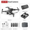 S608 Pro Drone -  3KM GPS 4k Profesional Drone HD Dual Camera Aerial Photography Brushless Foldable Quadcopter RC Distance - Image 12