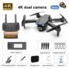 E99 Pro Drone With HD Camera -  4K Dual Camera 25 Minutes 200M Distance Headless Model Night Flying WIFI Foldable Drone - Bild 3