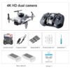 4DRC V30 Mini Drone - with Camera HD 4K 1080P FPV RC Drones Profesional Five-sided Obstacle Avoidance Helicopter Dron Toy Gift - Image 3