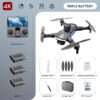 KBDFA LS58 Drone - With  GPS 4K HD Dual Camera Professional Drones Foldable RC Helicopter WIFI FPV Height Hold Gift Toy Drone - Bild 4