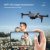 E99 Pro Drone With HD Camera -  4K Dual Camera 25 Minutes 200M Distance Headless Model Night Flying WIFI Foldable Drone - Bild 30