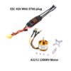 Brushless Motor A2212 2212 1000KV/1400KV/2200KV 40A ESC 6035/8060/1060 Propeller SG90 9G Servo for RC Fixed Wing  aircraft — изображение 14