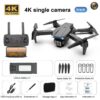 E99 Pro Drone With HD Camera -  4K Dual Camera 25 Minutes 200M Distance Headless Model Night Flying WIFI Foldable Drone - Bild 4
