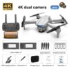 E99 Pro Drone With HD Camera -  4K Dual Camera 25 Minutes 200M Distance Headless Model Night Flying WIFI Foldable Drone - Bild 10
