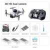 4DRC V30 Mini Drone - with Camera HD 4K 1080P FPV RC Drones Profesional Five-sided Obstacle Avoidance Helicopter Dron Toy Gift - Image 11