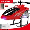 80CM RC Helicopter - Large Model 3.5CH Alloy Frame Anti-Fall All Body LED Lights 150 Meters Electric Remote Control Helicopter Toy - Image 22