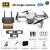 E99 Pro Drone With HD Camera -  4K Dual Camera 25 Minutes 200M Distance Headless Model Night Flying WIFI Foldable Drone - Bild 2