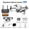 E99 Pro Drone With HD Camera -  4K Dual Camera 25 Minutes 200M Distance Headless Model Night Flying WIFI Foldable Drone - Bild 7