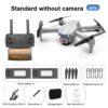 E99 Pro Drone With HD Camera -  4K Dual Camera 25 Minutes 200M Distance Headless Model Night Flying WIFI Foldable Drone - Bild 20