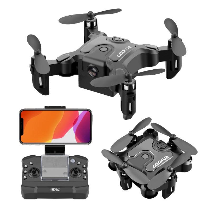 V2 Mini Drone - 4K 1080P HD Camera WiFi Fpv Air Pressure Altitude Hold Professional  Foldable Quadcopter RC Drone Kid Toys GIft