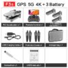 4DRC F3 drone - GPS 4K 5G WiFi live video FPV 4K/1080P HD Wide Angle Camera Foldable Altitude Hold Durable RC Drone - Image 8