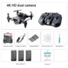 4DRC V30 Mini Drone - with Camera HD 4K 1080P FPV RC Drones Profesional Five-sided Obstacle Avoidance Helicopter Dron Toy Gift - Image 9