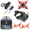 JMT T100 DIY FPV Racing Drone Toothpick Full Kit - w/ 1200TVL PAL / NTSC Cam/FS I6 Remote Controller/5.8G FPV LST-009 FPV Goggles - Bild 2