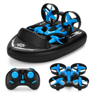 JJRC H36F RC Mini Drone - 3 in 1 Sea land Air flight  Altitude Hold Headless Mode 2.4G 6-Axis Quadcopter Boat RC Helicopter For Kid