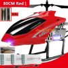 80CM RC Helicopter - Large Model 3.5CH Alloy Frame Anti-Fall All Body LED Lights 150 Meters Electric Remote Control Helicopter Toy - Image 17