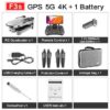 4DRC F3 drone - GPS 4K 5G WiFi live video FPV 4K/1080P HD Wide Angle Camera Foldable Altitude Hold Durable RC Drone - Image 3