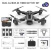 QJ F184 Drone - 4K Dual Camera WiFi FPV One Button Obstacle Avoidance Smart Follow 360° Quadcopter RC Helicopter Toy Gifts — изображение 4