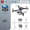 KBDFA LS58 Drone - With  GPS 4K HD Dual Camera Professional Drones Foldable RC Helicopter WIFI FPV Height Hold Gift Toy Drone - Bild 3