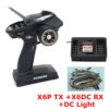 DumboRC X6 X4 X6P 2.4G 6CH Transmitter - w/ X6FG Gyro X6F Receiver Remote control for 1/10 1/8 Crawler Axial SCX10 D90 RC Car Boat - Bild 5