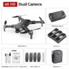 S608 Pro Drone -  3KM GPS 4k Profesional Drone HD Dual Camera Aerial Photography Brushless Foldable Quadcopter RC Distance - Image 14