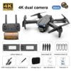E99 Pro Drone With HD Camera -  4K Dual Camera 25 Minutes 200M Distance Headless Model Night Flying WIFI Foldable Drone - Bild 9