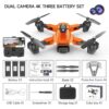 QJ F184 Drone - 4K Dual Camera WiFi FPV One Button Obstacle Avoidance Smart Follow 360° Quadcopter RC Helicopter Toy Gifts — изображение 3