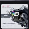 QJ New MINI4 Drone - Dual Camera 2.4GHz WIFI FPV Obstacle Avoidance Fixed Height Four Axis Folding Remote Control Helicopter Toy - Image 21