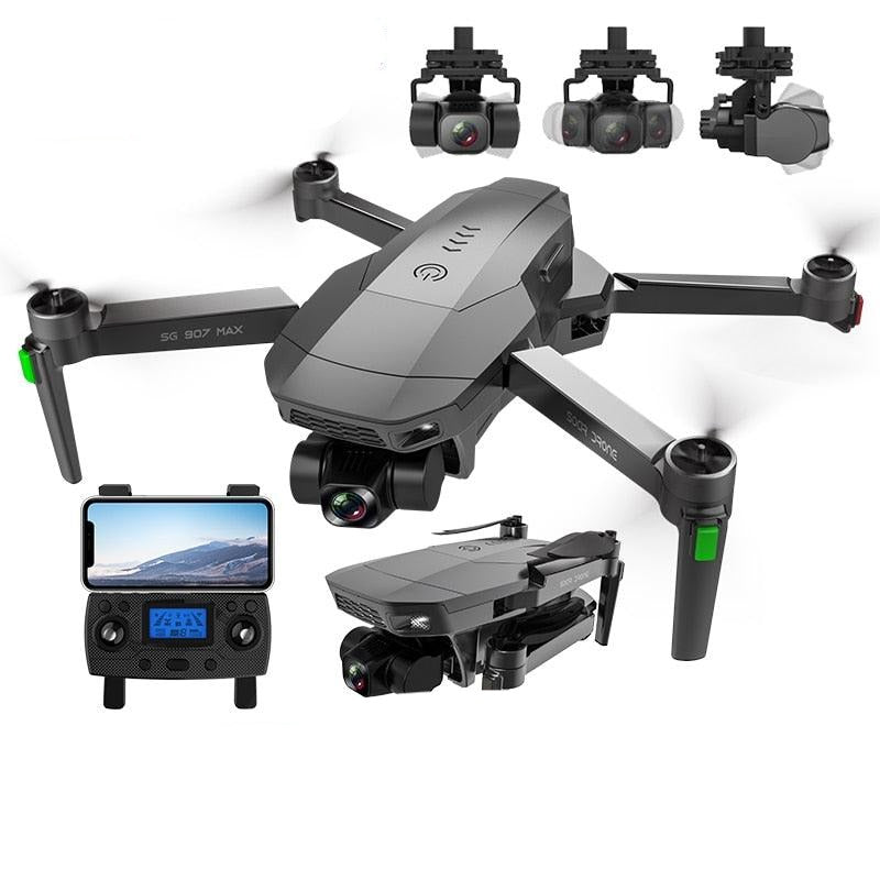 SG907 MAX Drone - 4K HD Professional 3-Axis Gimbal  Brushless Motor 5G WIFI GPS HD Dual Camera Foldable Quadcopter FPV RC Dron Professional Camera Drone