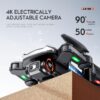 KBDFA LS58 Drone - With  GPS 4K HD Dual Camera Professional Drones Foldable RC Helicopter WIFI FPV Height Hold Gift Toy Drone - Bild 6