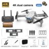 E99 Pro Drone With HD Camera -  4K Dual Camera 25 Minutes 200M Distance Headless Model Night Flying WIFI Foldable Drone - Bild 11