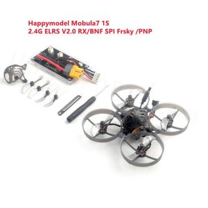 Happymodel Mobula7 BWhoop Drone - 5IN1 AIO Flight Controller Built-in 2.4G ELRS V2.0 RX Nano3 1/3 CMOS  Mobula 7 1S Micro FPV