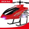 80CM RC Helicopter - Large Model 3.5CH Alloy Frame Anti-Fall All Body LED Lights 150 Meters Electric Remote Control Helicopter Toy - Image 27