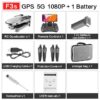 4DRC F3 drone - GPS 4K 5G WiFi live video FPV 4K/1080P HD Wide Angle Camera Foldable Altitude Hold Durable RC Drone - Image 5