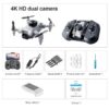 4DRC V30 Mini Drone - with Camera HD 4K 1080P FPV RC Drones Profesional Five-sided Obstacle Avoidance Helicopter Dron Toy Gift - Image 5