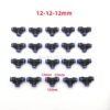 T-Type Air Tube Quick Connector  - 20 pcs 8 mm 12 mm Plastic Pneumatic Tee Fitting T-Type Air Tube Quick Connector for Agricultural Drones - Image 4