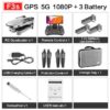 4DRC F3 drone - GPS 4K 5G WiFi live video FPV 4K/1080P HD Wide Angle Camera Foldable Altitude Hold Durable RC Drone - Image 2